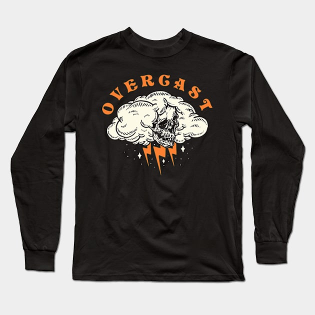 rock skull terror - overcast Long Sleeve T-Shirt by Rock Skull Terror